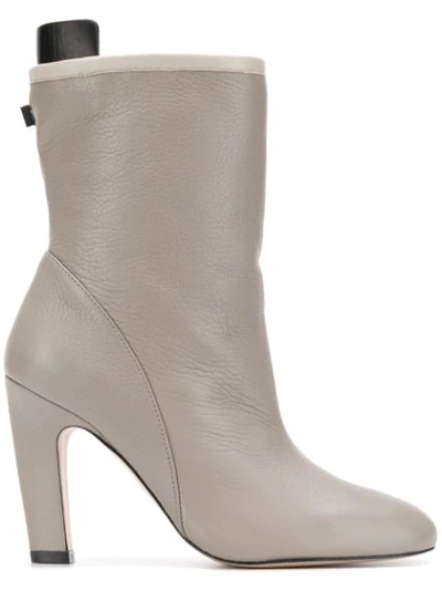 Shop Stuart Weitzman High Heel Boots In Grey