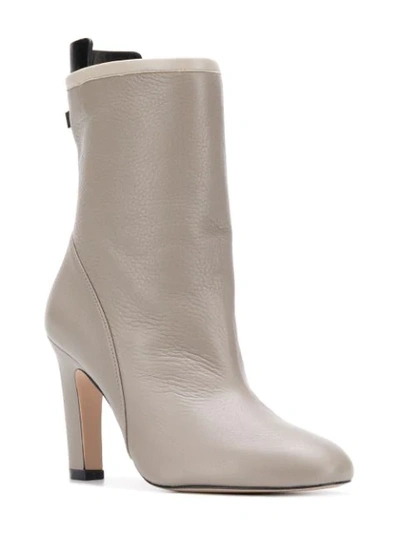 Shop Stuart Weitzman High Heel Boots In Grey