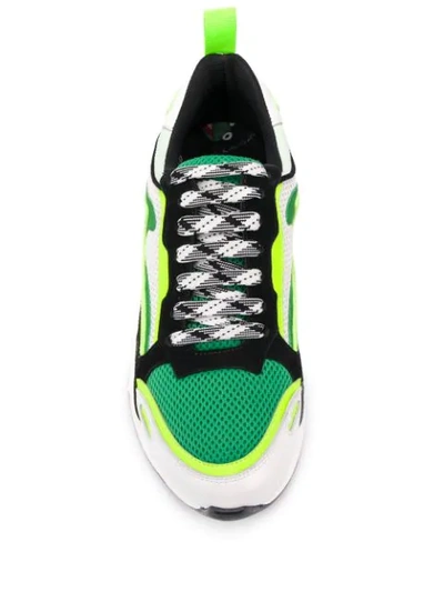 Shop Sandro Flame Sneakers In Green
