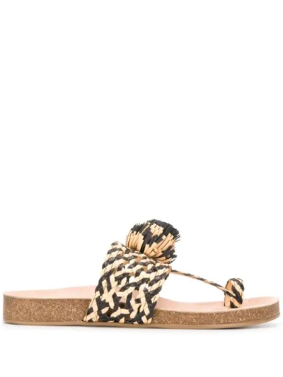 Shop Ulla Johnson Netta Flat Sandals In Black