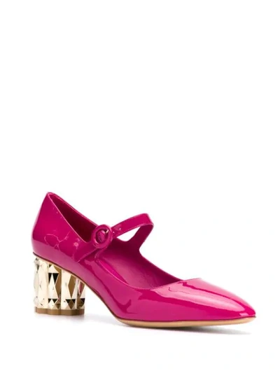 Shop Ferragamo Heeled Pumps In Cerise