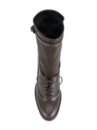 Shop Bottega Veneta Ankle Length Boots In Brown