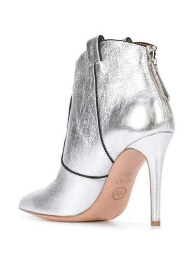 Shop Veronica Beard Pointed Toe Boots In Metallic