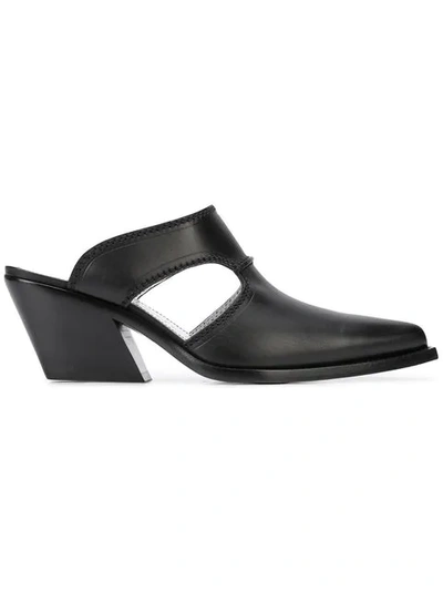 Shop Givenchy Pointed Toe Mules In Black