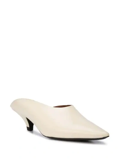 Shop Proenza Schouler Pointed Mules - White