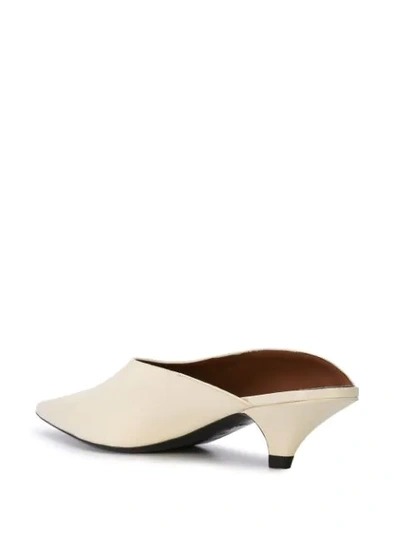 Shop Proenza Schouler Pointed Mules - White