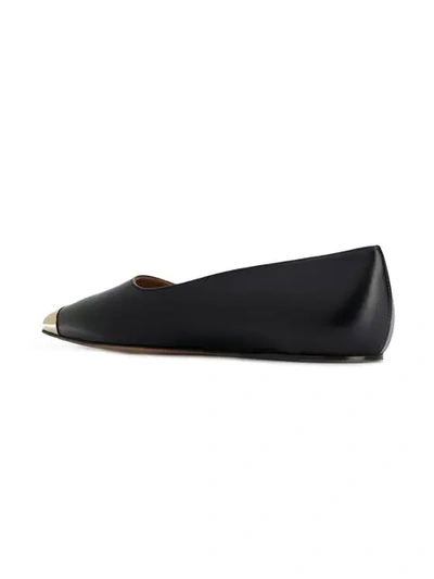 Shop Marni Flat Ballerina Shoes In Black