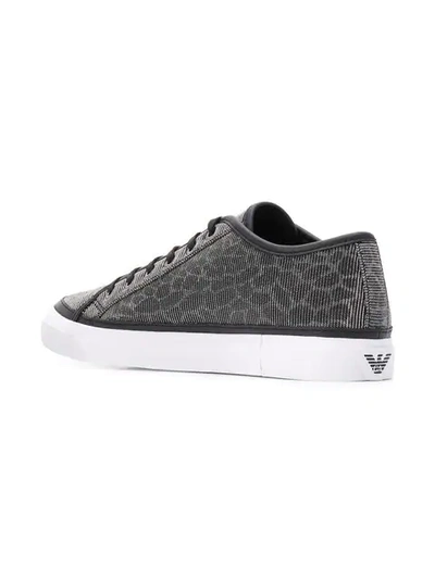 Shop Emporio Armani Logo Lace In Black