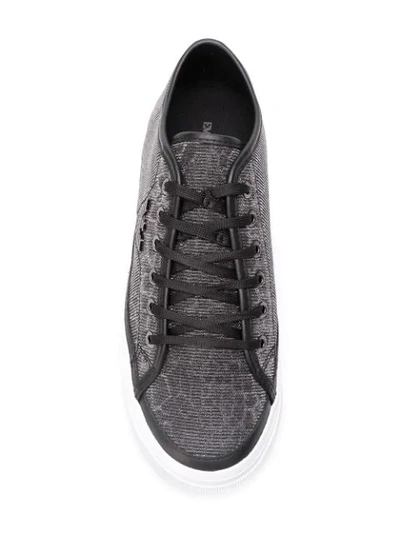 Shop Emporio Armani Logo Lace In Black