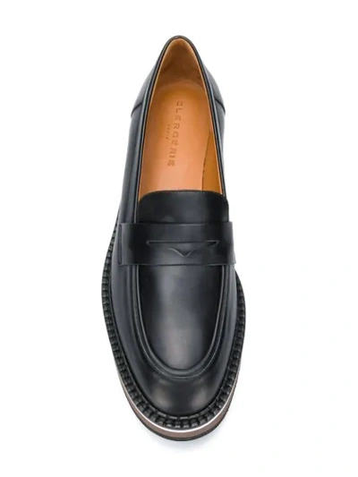 Shop Clergerie Benedict Platform Loafers In Black