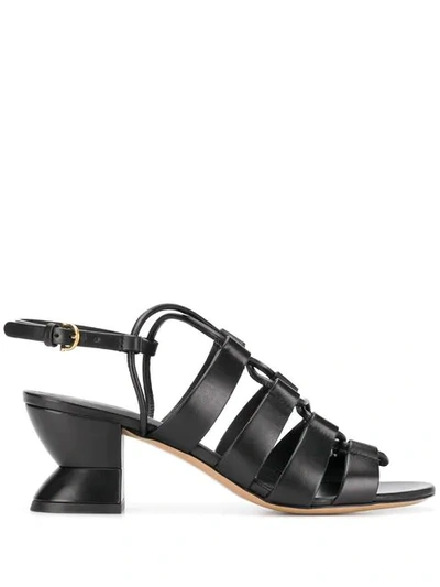 Shop Ferragamo Slingback-sandalen Mit Hohem Absatz In Black