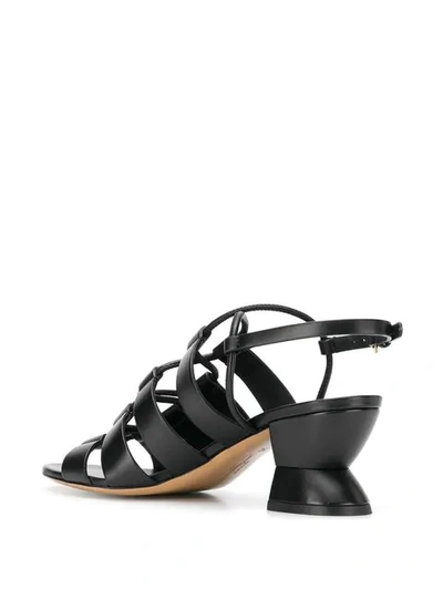 Shop Ferragamo Slingback-sandalen Mit Hohem Absatz In Black