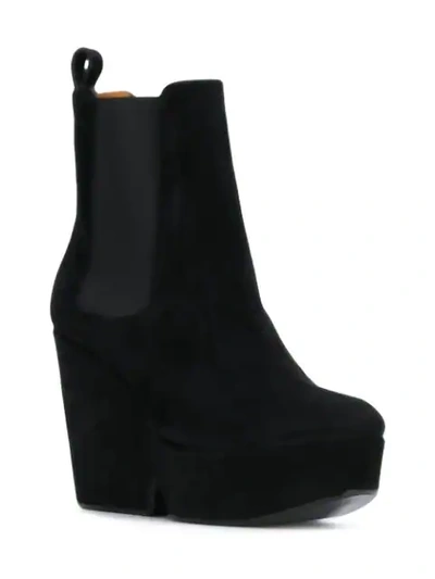 Shop Clergerie Beatrice Wedge Boots In Black
