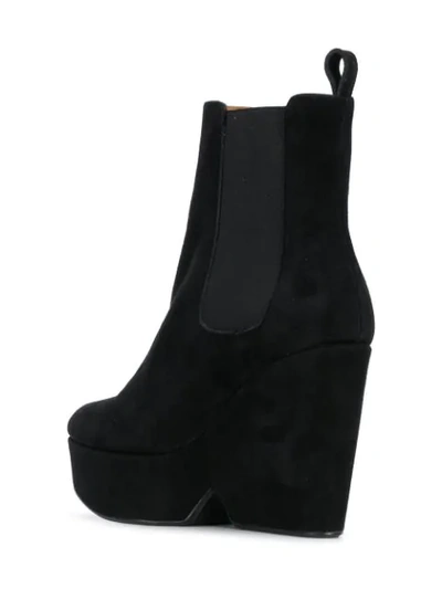 Shop Clergerie Beatrice Wedge Boots In Black