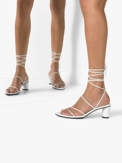 Shop Reike Nen Odd Pair 60mm Wrap Sandals In White
