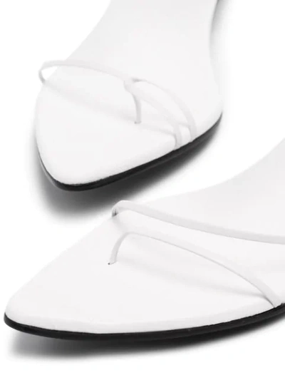 Reike Nen Odd Pair 60mm Wrap Sandals In White