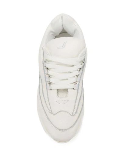 Shop Joshua Sanders Chunky Sneakers In White