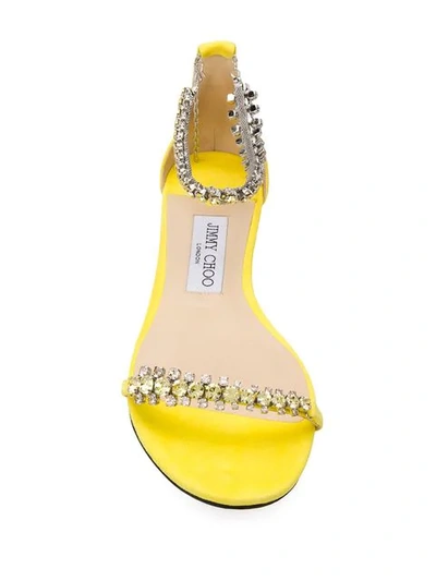 Shop Jimmy Choo Shiloh Sandals In Yellow