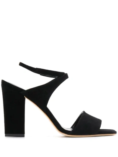 Shop Aeyde Gabriella Sandals In Black