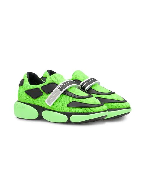 prada lime green sneakers