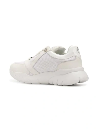 Shop Philipp Plein Chunky Sole Sneakers In White