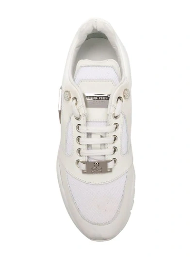 Shop Philipp Plein Chunky Sole Sneakers In White