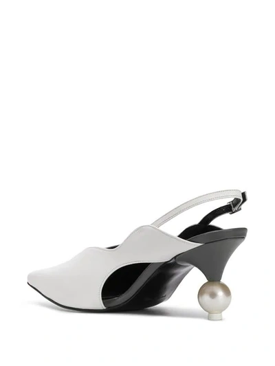 Shop Yuul Yie Pearl Heel Pump - White