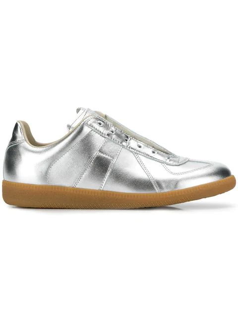 maison margiela shoes silver