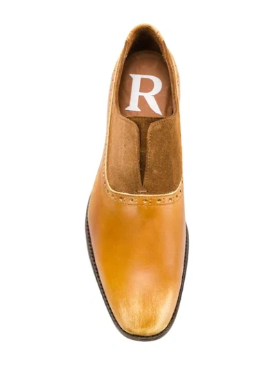 Shop Roseanna Contrast Panel Slip-on Shoes In Neutrals