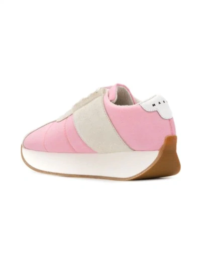 Shop Marni Flatform Sneakers In Pink