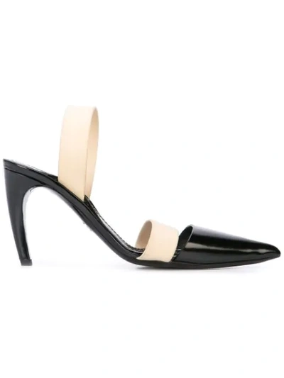 Shop Proenza Schouler Slingback Latex Pumps In Black