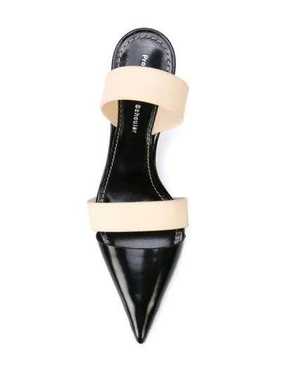 Shop Proenza Schouler Slingback Latex Pumps In Black