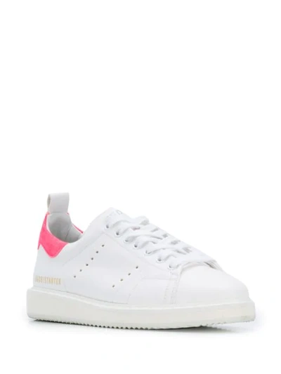 GOLDEN GOOSE DELUXE BRAND STARTER LOW TOP TRAINERS - 白色