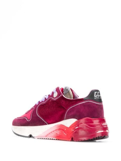 Shop Golden Goose Running Sole Sneakers In Pink