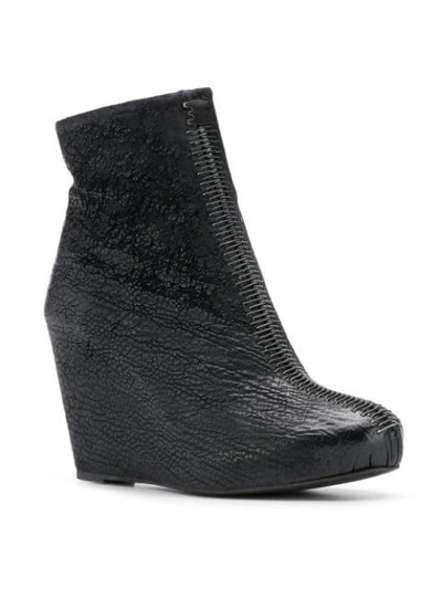 Shop Isaac Sellam Experience Mirelle Wedge Ankle Boots In Black