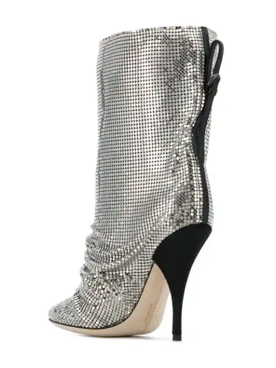 Shop Marco De Vincenzo Embellished Ankle Boots In Metallic
