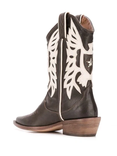Shop P.a.r.o.s.h Cowboy Boots In Brown