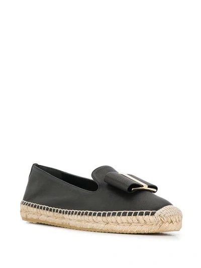 Shop Ferragamo Sannio Espadrilles In Black