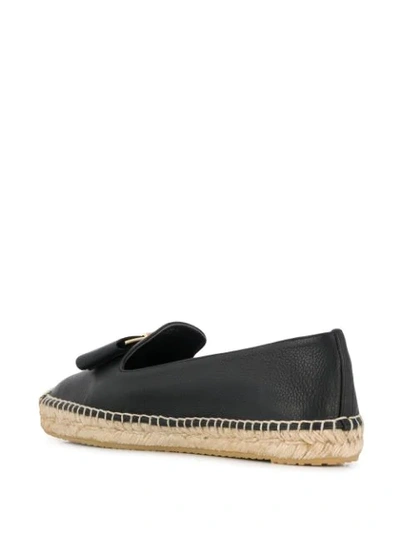 Shop Ferragamo Sannio Espadrilles In Black