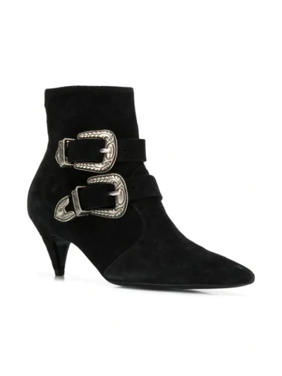 Shop Saint Laurent Charlotte 55 Boots In Black