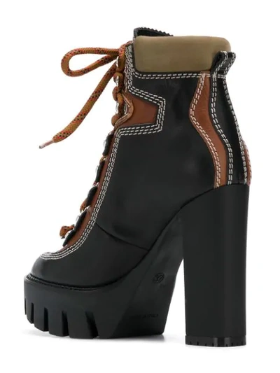 Shop Dsquared2 Chunky Heel Hiking Boots - Black