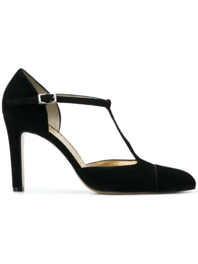 Shop Antonio Barbato Buckle Pumps In Black