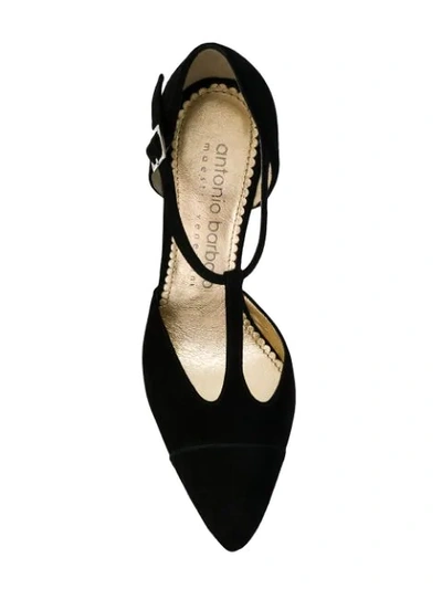 Shop Antonio Barbato Buckle Pumps In Black