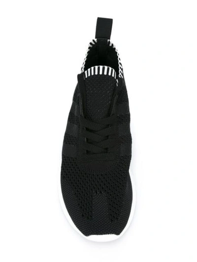 Shop Adidas Originals Adidas Flashback Primeknit Sneakers - Black