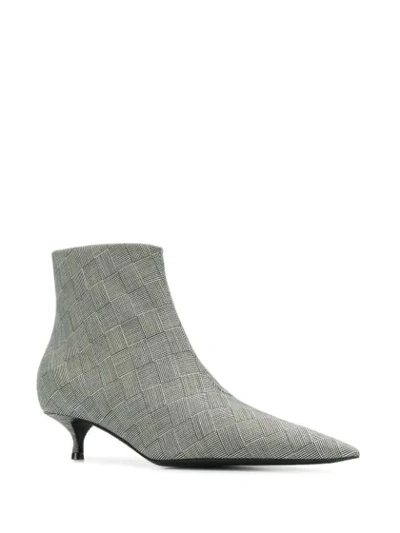 Shop Balenciaga Knife Booties In Grey