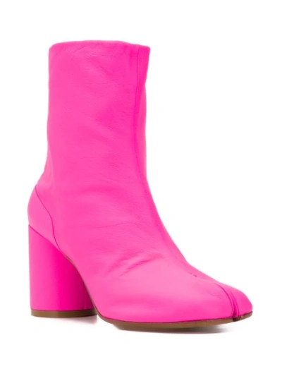 Shop Maison Margiela Tabi Boots In Pink
