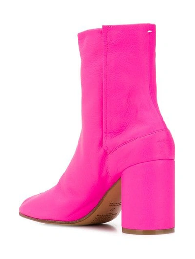 Shop Maison Margiela Tabi Boots In Pink