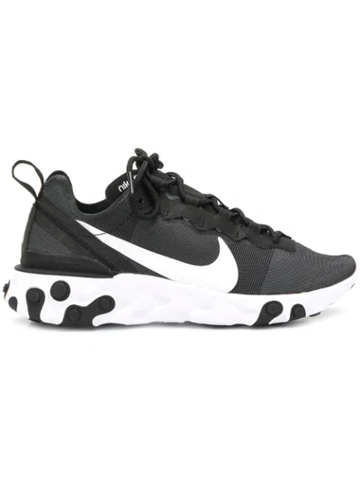 Shop Nike React Element 55 Sneakers In Black