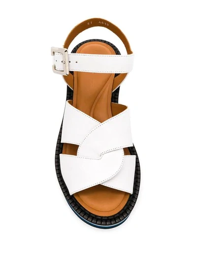 Shop Clergerie Adelaide Sandals In White