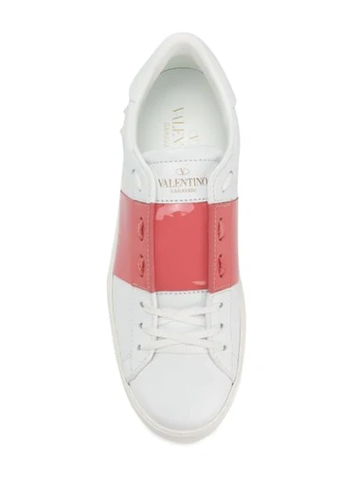 Shop Valentino Garavani Open Sneakers - White